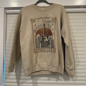 Altar'd State Beige Nashville Music City Sweater